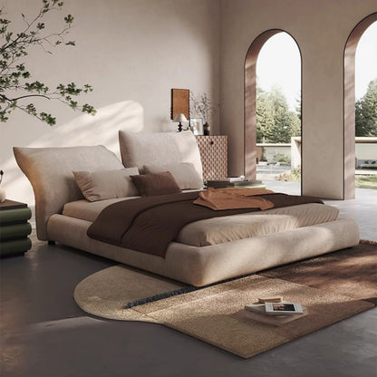 ABC HOME Bed: Bed Frame Modern King Queen Size for bedroom Without Mattress in Dubai showroom