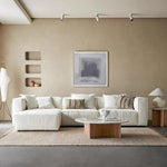 Load image into Gallery viewer, ABC Home Light Luxury Linen Fabric Tofu-block Shaped Sofa set for Livingroom
