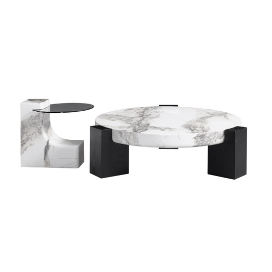 ABC HOME Coffee Table: Space-Saving Nesting Table Set for Modern Living Room in Dubai showroom