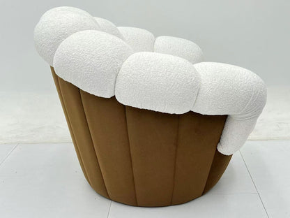 ABC HOME Cream Cloud Curved Sofa Collection