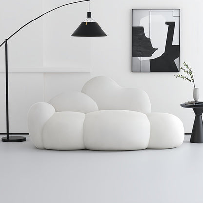 ABC HOME Sofa: Wood White Cloud