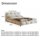 Load image into Gallery viewer, ABC Home Bed Frame Modern Velvet King Queen Size for bedroom Without Mattress
