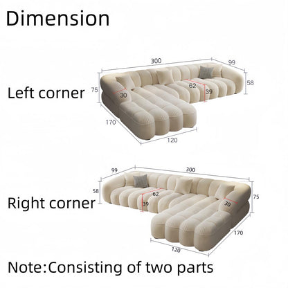 ABC Home Fleece Fabric Overstuffed Multifunction Sofa set for Livingroom Office