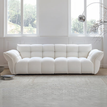 ABC HOME Wood White Cloud Sofa | Contemporary Style