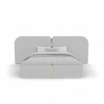 Load image into Gallery viewer, ABC Home Bed Frame Modern Velvet King Queen Size for bedroom Without Mattress
