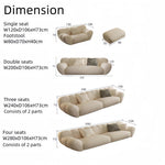 Load image into Gallery viewer, ABC Home Light Luxury Fabric Cloud Shaped Sofa set for Livingroom
