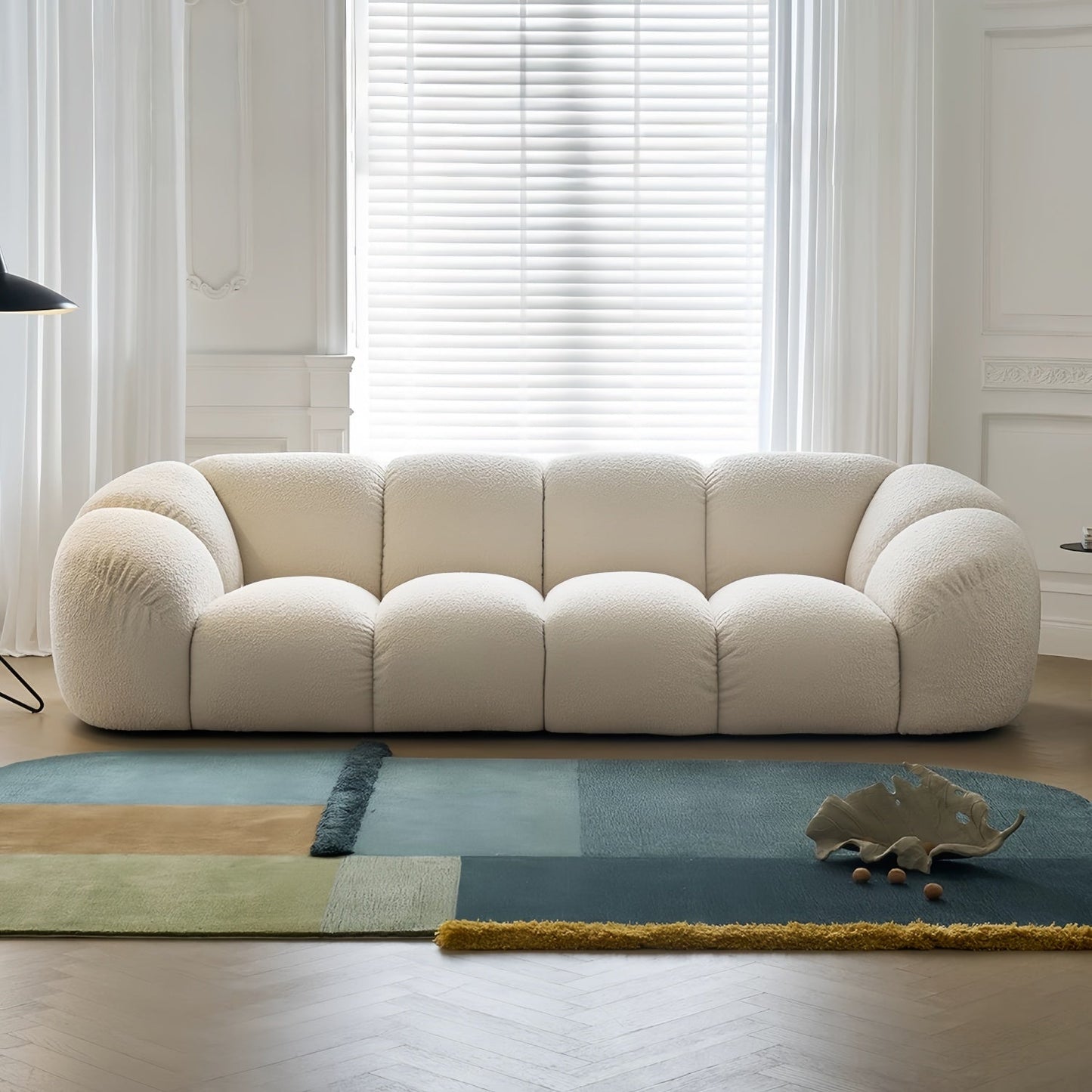 ABC HOME Wood White Cloud Sofa Collection