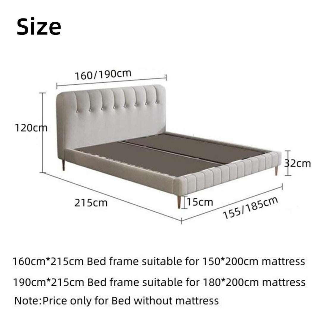 AAH Home Bed Frame Modern King Queen Size for bedroom Without Mattress AAH HOME
