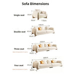 Load image into Gallery viewer, ABC Home Fleece Fabric Overstuffed Multifunction Sofa set for Livingroom Office
