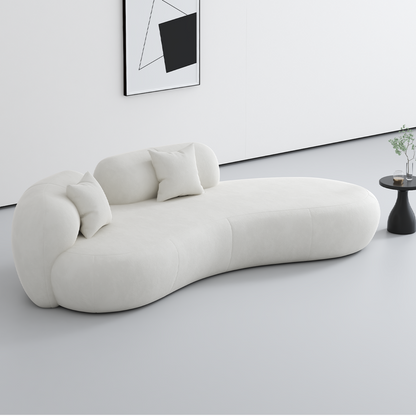 ABC HOME Wood White Cloud Sofa Collection