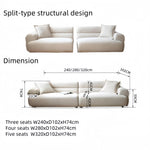 Load image into Gallery viewer, ABC Home Light Luxury Fabric Cloud Shaped Sofa set for Livingroom
