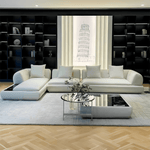 Load image into Gallery viewer, ABC Home Light Luxury Fabric Cloud Shaped Sofa set for Livingroom
