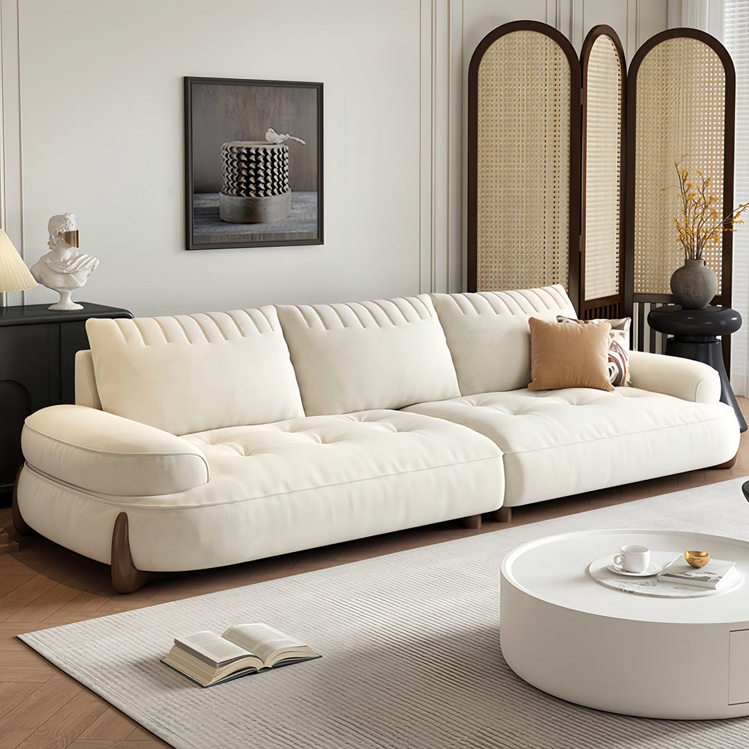 ABC Home Light Luxury Fabric Cloud Shaped Sofa set for Livingroom
