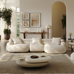 Load image into Gallery viewer, ABC Home Light Luxury Fabric Cloud Shaped Sofa set for Livingroom

