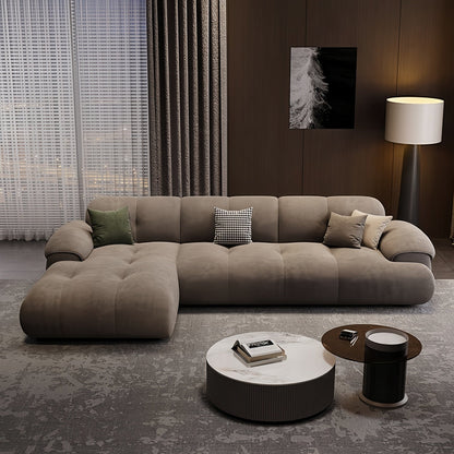 ABC HOME Sofa: Wood Beige Sectional