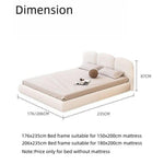 Load image into Gallery viewer, ABC Home Light Luxury Fleece Fabric Wrap Bed Frame for Bedroom Without Mattress
