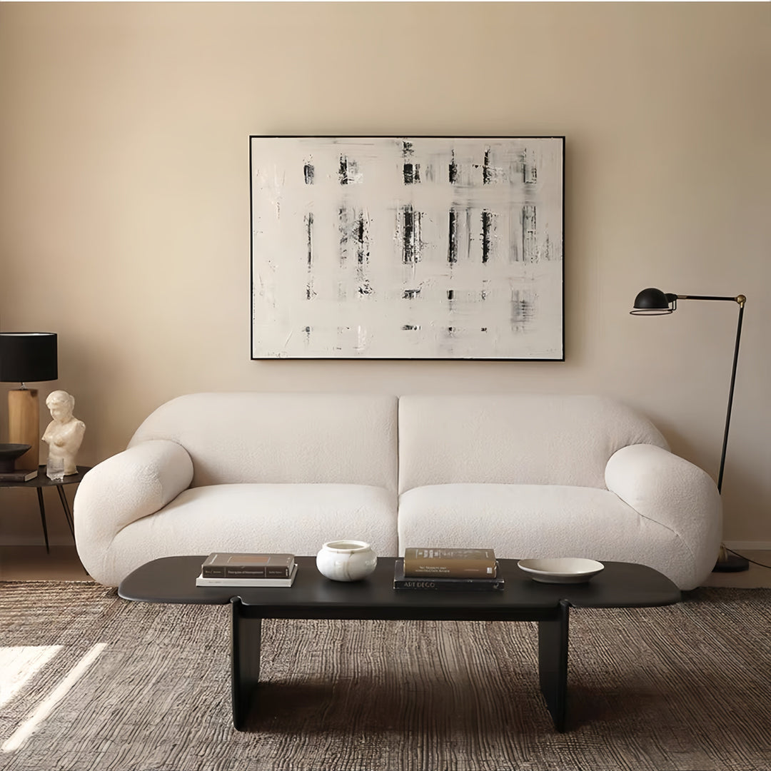 ABC Home Fleece Fabric Overstuffed Multifunction Cloud shaped Sofa Chair set for Livingroom Office
