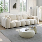 Load image into Gallery viewer, ABC Home Light Luxury Fabric Cloud Shaped Sofa set for Livingroom
