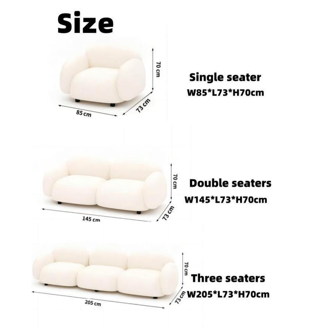 ABC Home Fleece Fabric Overstuffed Multifunction Sofa Chair set for Livingroom Office