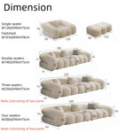 Load image into Gallery viewer, ABC Home Fleece Fabric Overstuffed Multifunction Cloud shaped Sofa Chair set for Livingroom Office
