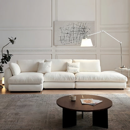 ABC HOME Sofa with Linen & Wood