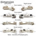 Load image into Gallery viewer, ABC Home Fleece Fabric Overstuffed Multifunction Sofa set for Livingroom Office
