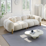 Load image into Gallery viewer, ABC Home Light Luxury Fabric Cloud Shaped Sofa set for Livingroom
