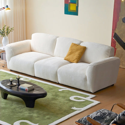 ABC HOME Wood White Cloud Sofa | Contemporary Style