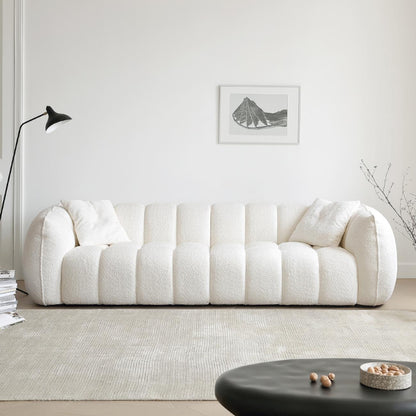 ABC Home Fleece Fabric Overstuffed Multifunction Pumpkin shaped Sofa Chair set for Livingroom Office