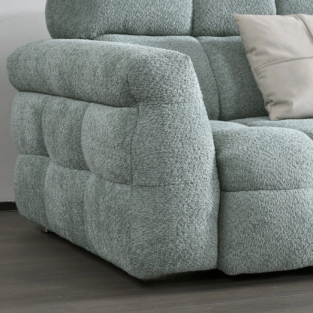 ABC Home Fleece Fabric Overstuffed Multifunction Cloud shaped Sofa Chair set for Livingroom Office