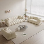 Load image into Gallery viewer, ABC Home Fleece Fabric Overstuffed Multifunction Cloud shaped Sofa Chair set for Livingroom Office
