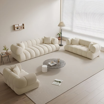 ABC Home Fleece Fabric Overstuffed Multifunction Cloud shaped Sofa Chair set for Livingroom Office