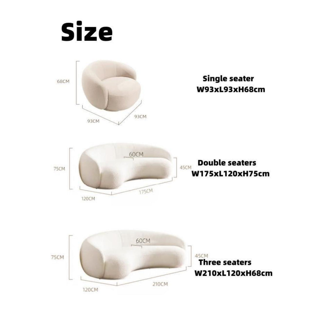 ABC Home Fleece Fabric Overstuffed Multifunction Sofa Chair set for Livingroom Office