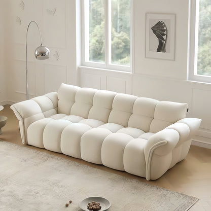 ABC HOME Wood White Cloud Sofa | Contemporary Style