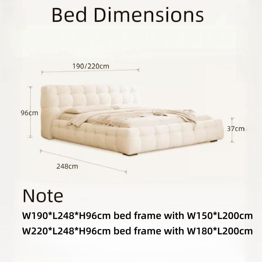 ABC Home Bedroom Furniture Bed Frame with Mattress Bedside table Dresser