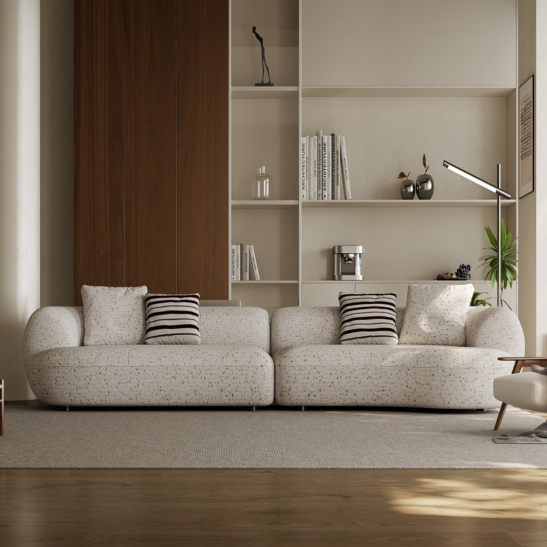 ABC Home Fleece Fabric Overstuffed Multifunction Sofa set for Livingroom Office
