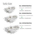 Load image into Gallery viewer, ABC Home Light Luxury Linen Fabric Tofu-block Shaped Sofa set for Livingroom
