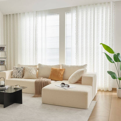 ABC HOME Curtains: 2 Panels Sheer Color Chiffon Tulle Light Window Textile Curtains Drapes for