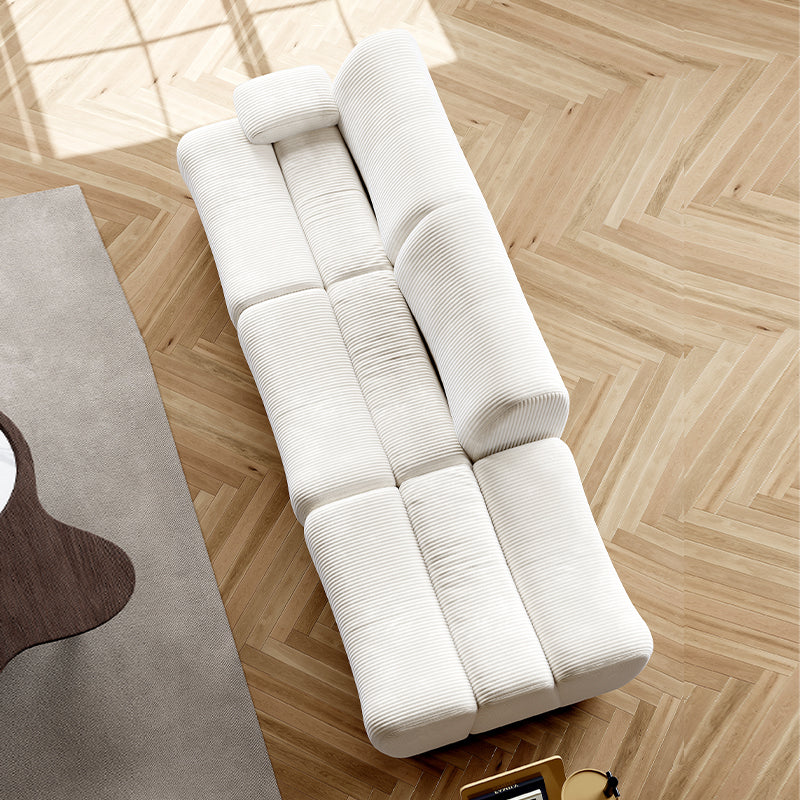 ABC Home Light Luxury Fabric Cloud Shaped Sofa set for Livingroom