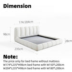 Load image into Gallery viewer, ABC Home Bed Frame Modern Velvet King Queen Size for bedroom Without Mattress
