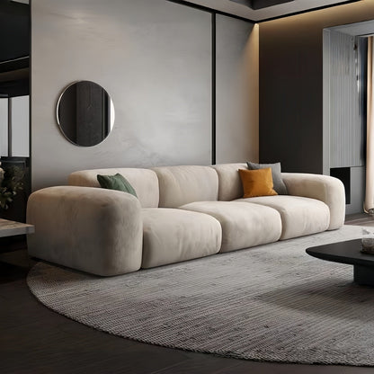 ABC HOME Wood Beige Sectional Sofa | Contemporary Style