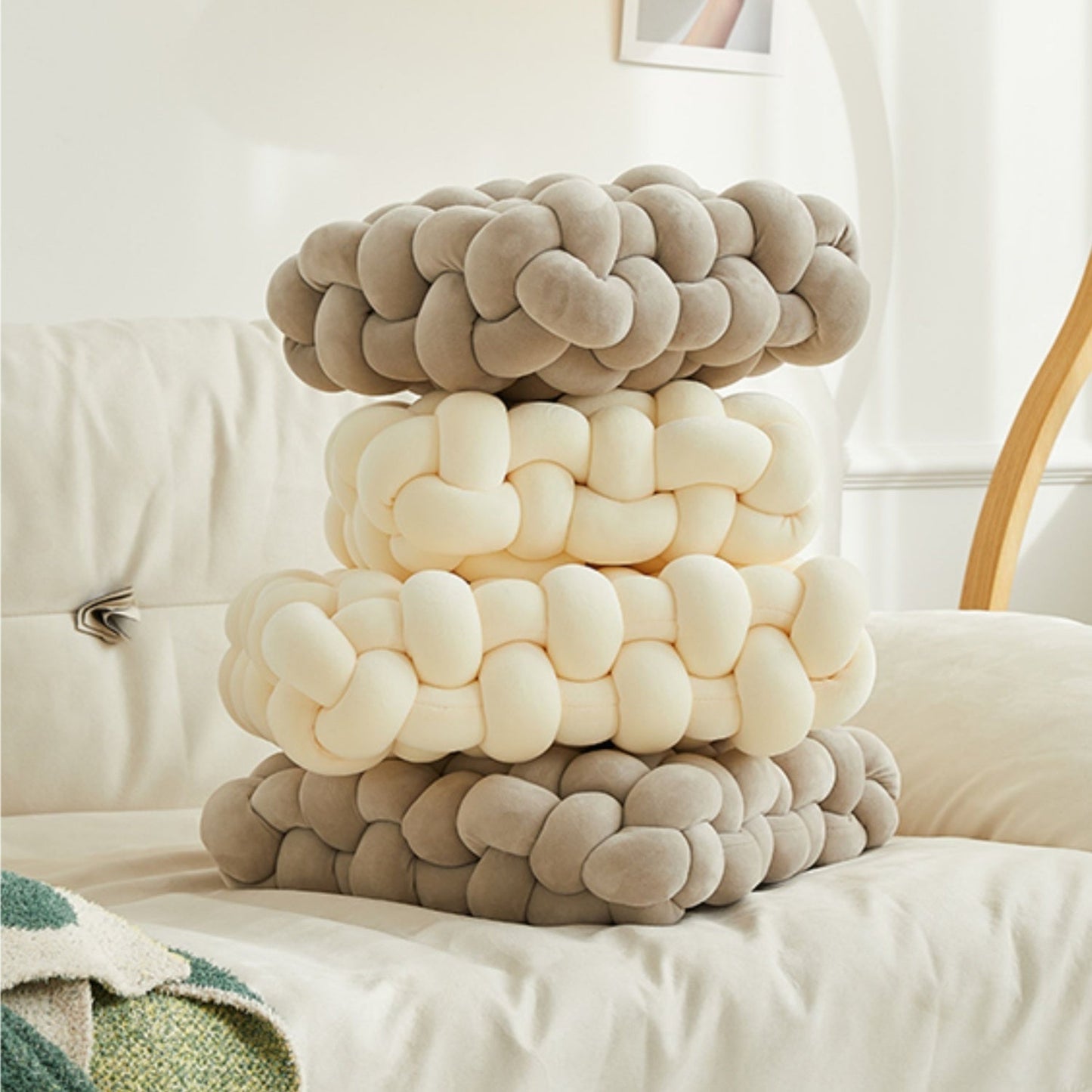 ABC HOME Chair: Velvet Cream Modern