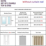 Load image into Gallery viewer, 2 Panels 100% Blackout Curtains for Living Room Thermal Insulated Bedroom Darkening Drapes for Basics Room
