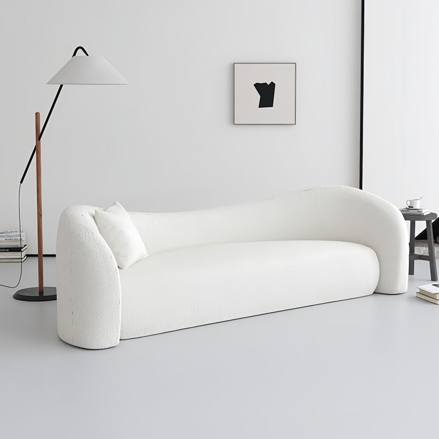 ABC HOME Sofa: Wood White Cloud