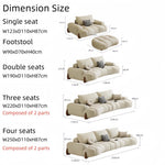 Load image into Gallery viewer, ABC Home Light Luxury Fabric Cloud Shaped Sofa set for Livingroom
