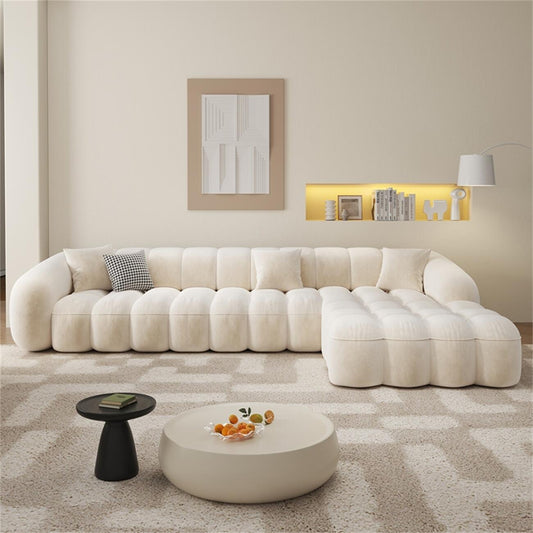 ABC HOME Sofa: Fleece Fabric Overstuffed Multifunction Sofa set for Livingroom Office in Dubai