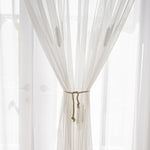 Load image into Gallery viewer, 2 Panels Sheer Color Chiffon Tulle Light Window Textile Curtains Drapes for Bedroom Livingroom
