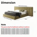 Load image into Gallery viewer, ABC Home Bed Frame Modern Velvet King Queen Size for bedroom Without Mattress

