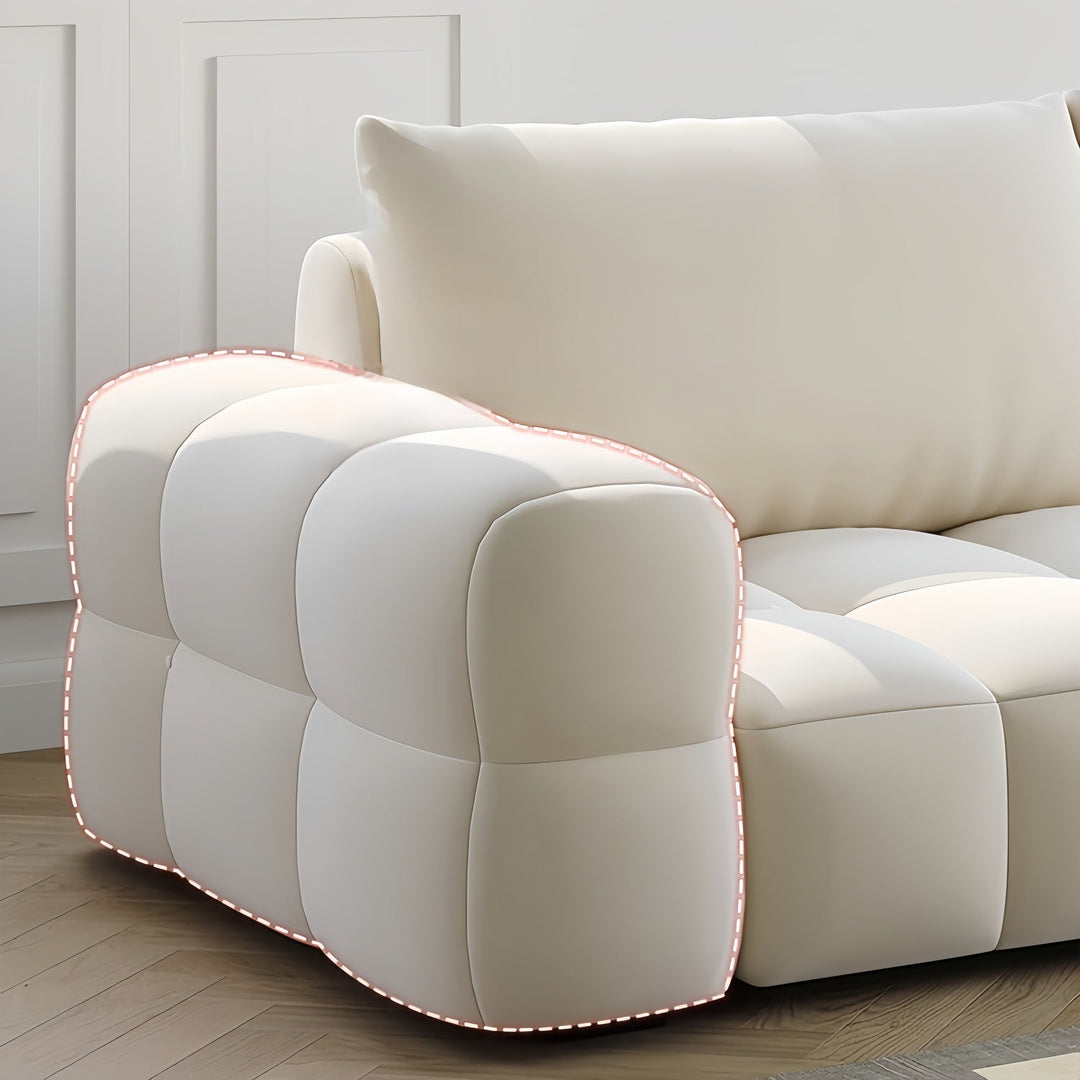 ABC Home Light Luxury Fabric Cloud Shaped Sofa set for Livingroom