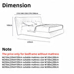 Load image into Gallery viewer, ABC Home Bed Frame Modern Velvet King Queen Size for bedroom Without Mattress
